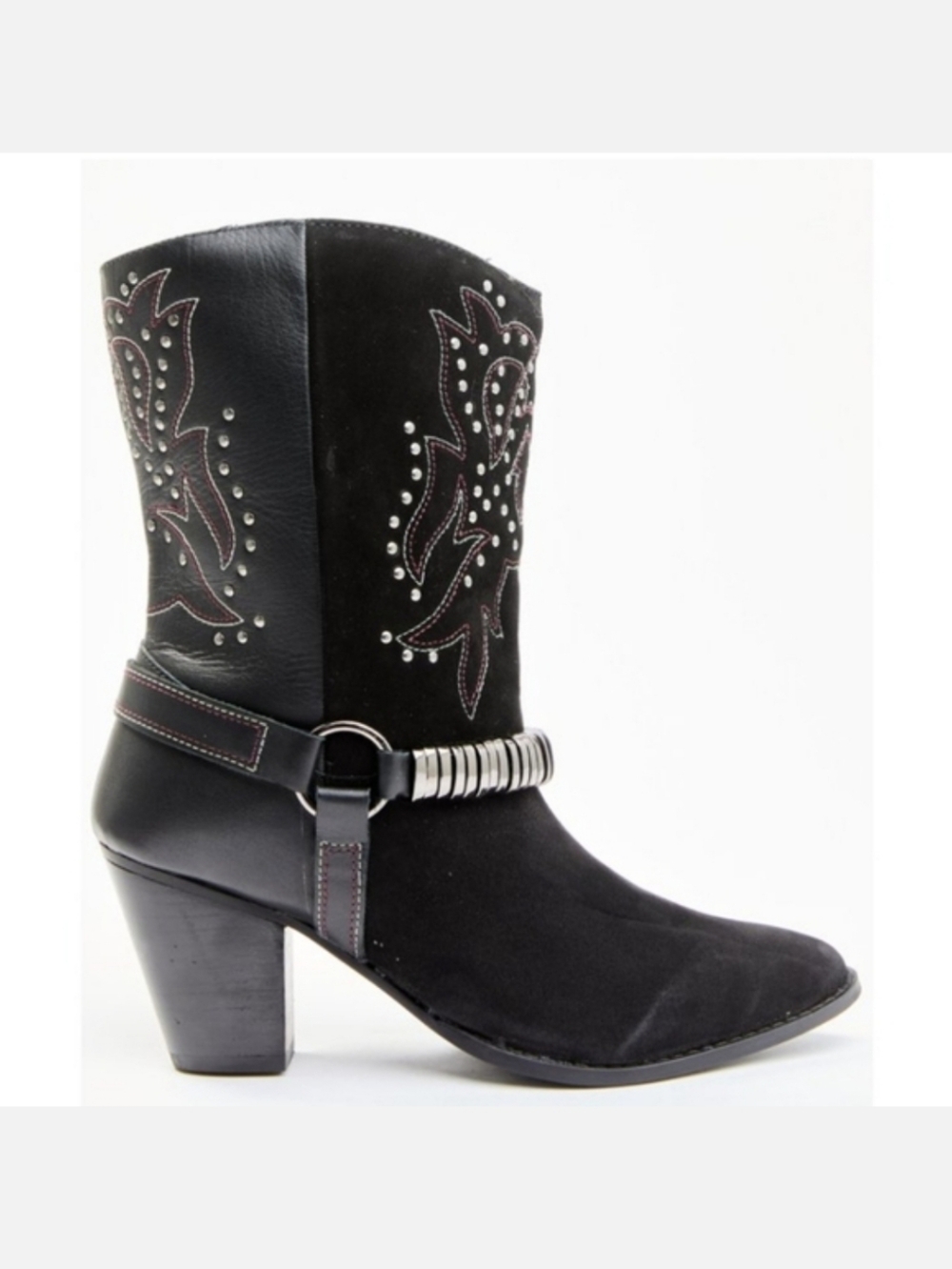 Idyllwind Tough Enough Fashion Cowgirl Booties Medium Toe Black Women's Size 11